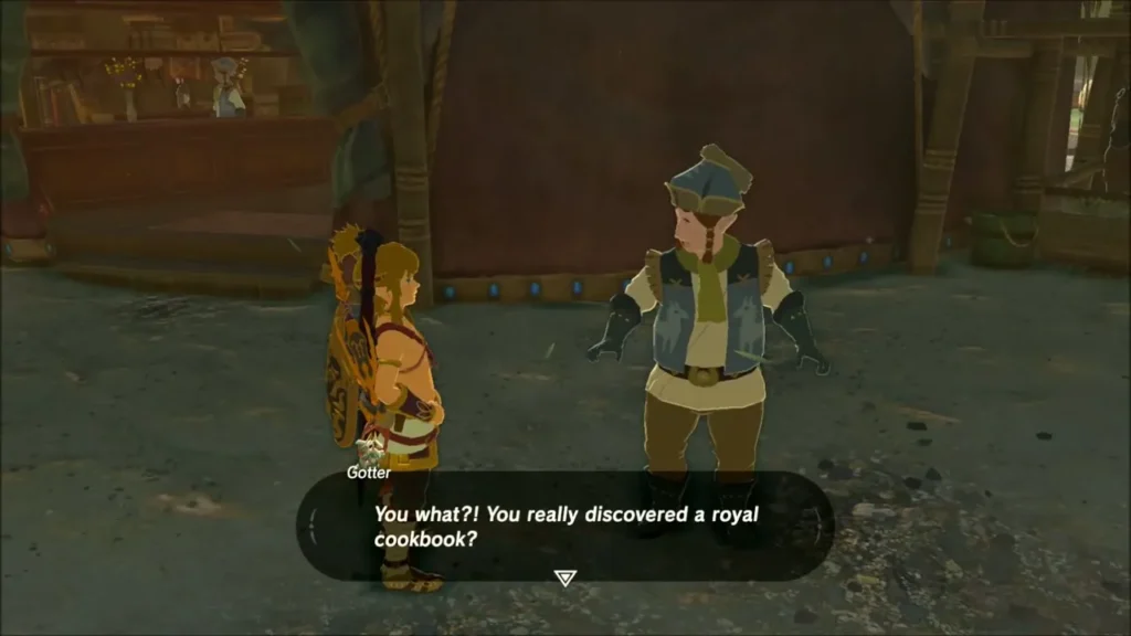 Gotter astonished that Link found a royal cookbook Gotter astonished that Link found a royal cookbook