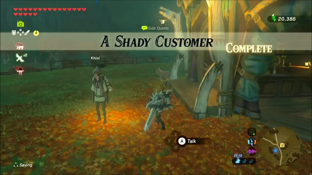 A Shady Customer quest complete banner at East Akkala Stable A Shady Customer quest complete banner at East Akkala Stable