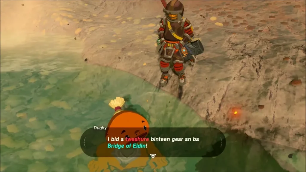 Dugby mentioning the Bridge of Eldin from the hot spring Dugby mentioning the Bridge of Eldin from the hot spring