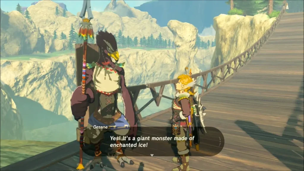 Gesane describing a giant monster made of enchanted ice Gesane describing a giant monster made of enchanted ice