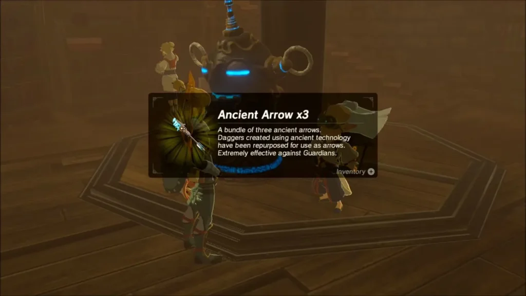 Ancient Arrow x3 reward box shown as Robbie thanks Link Ancient Arrow x3 reward box shown as Robbie thanks Link