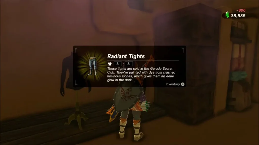 Link with the Radiant Tights name box inside the secret club Link with the Radiant Tights name box inside the secret club