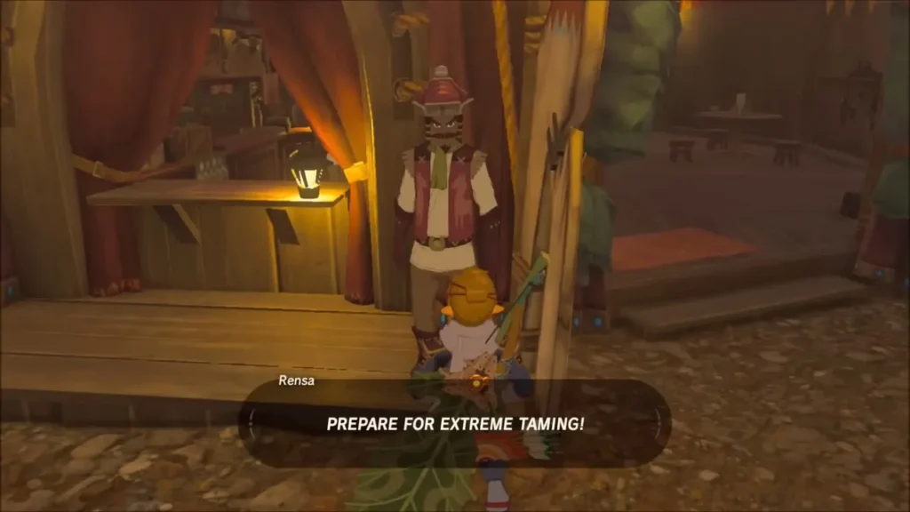 Rensa announcing the taming challenge as the timer is about to start Rensa announcing the taming challenge as the timer is about to start