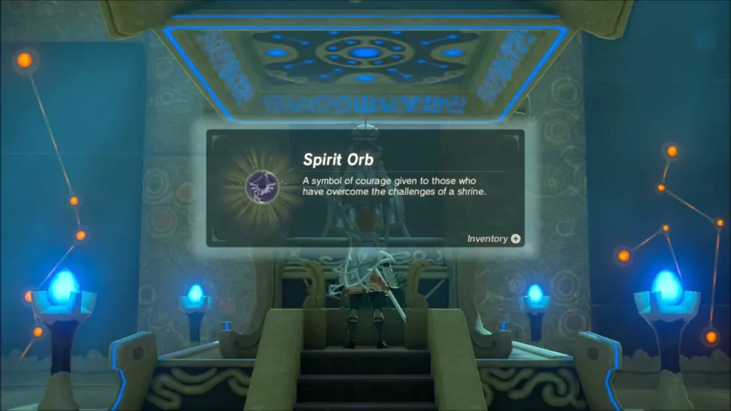 The Spirit Orb item box shown in front of the altar The Spirit Orb item box shown in front of the altar