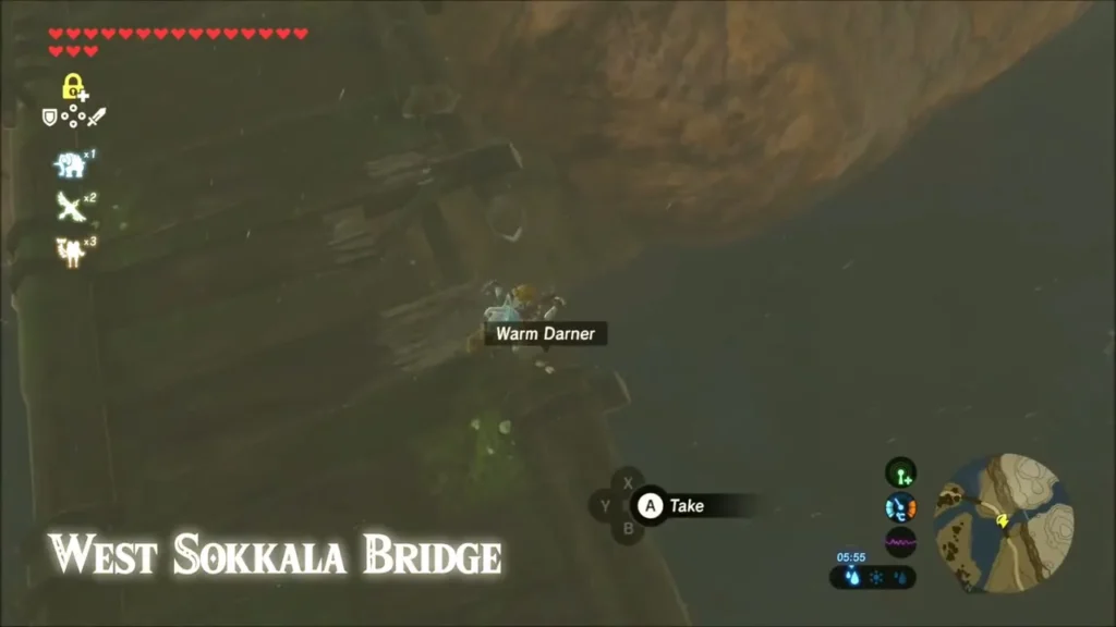 Link climbing beneath West Sokkala Bridge Link climbing beneath West Sokkala Bridge