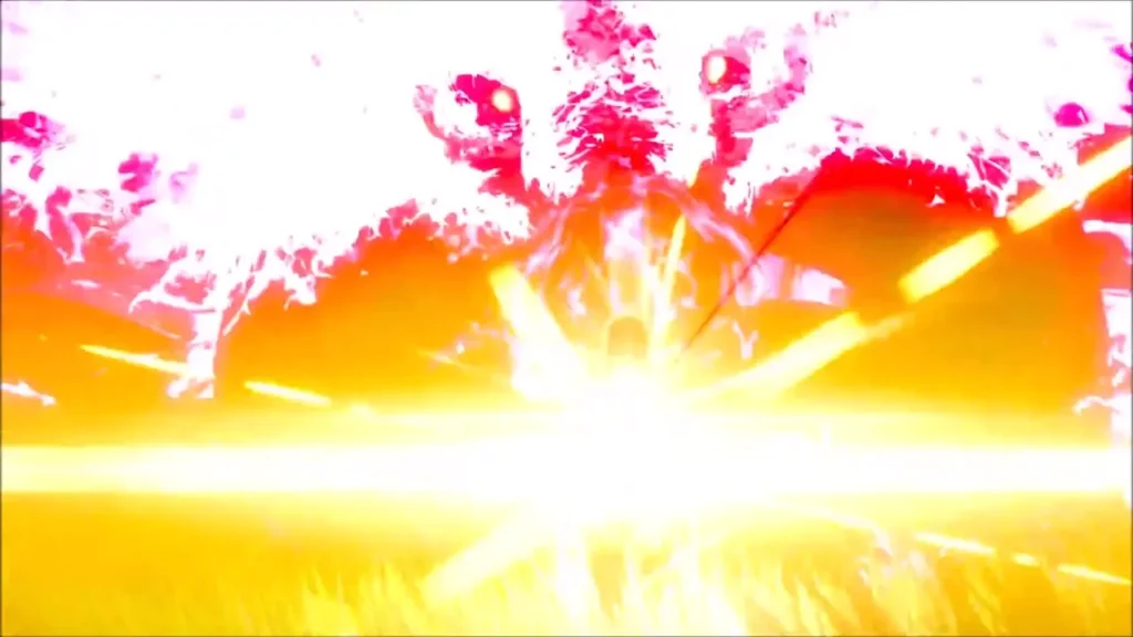 A flash of golden light shattering Dark Beast Ganon A flash of golden light shattering Dark Beast Ganon