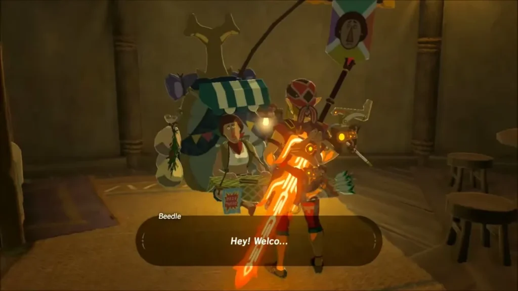 Beedle greeting Link at his stall inside a stable Beedle greeting Link at his stall inside a stable