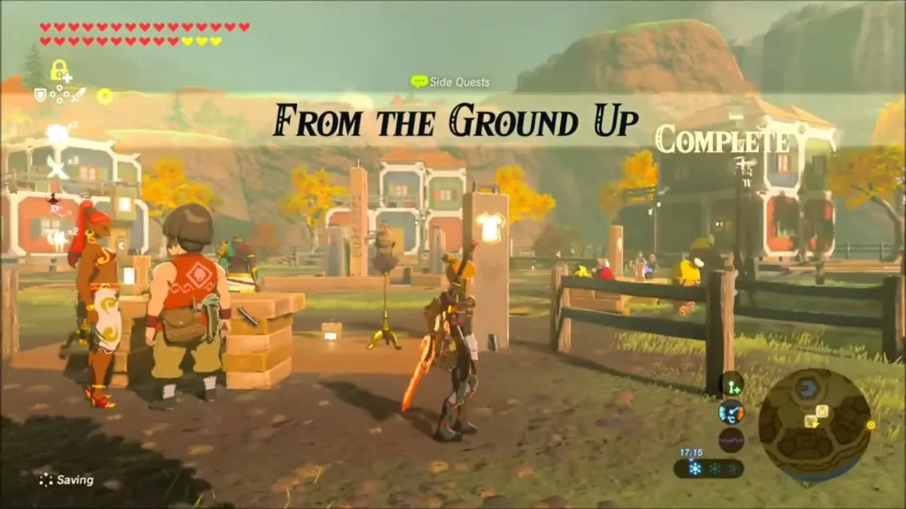 From the Ground Up quest complete banner over Tarrey Town From the Ground Up quest complete banner over Tarrey Town