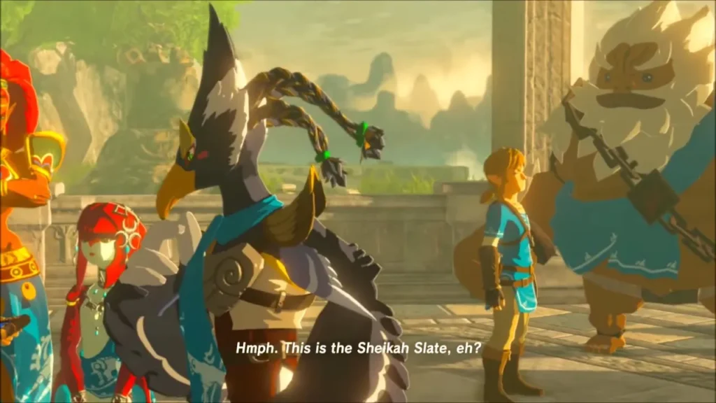 Revali, Mipha, Daruk and young Link in the memory of the Champions Revali, Mipha, Daruk and young Link in the memory of the Champions