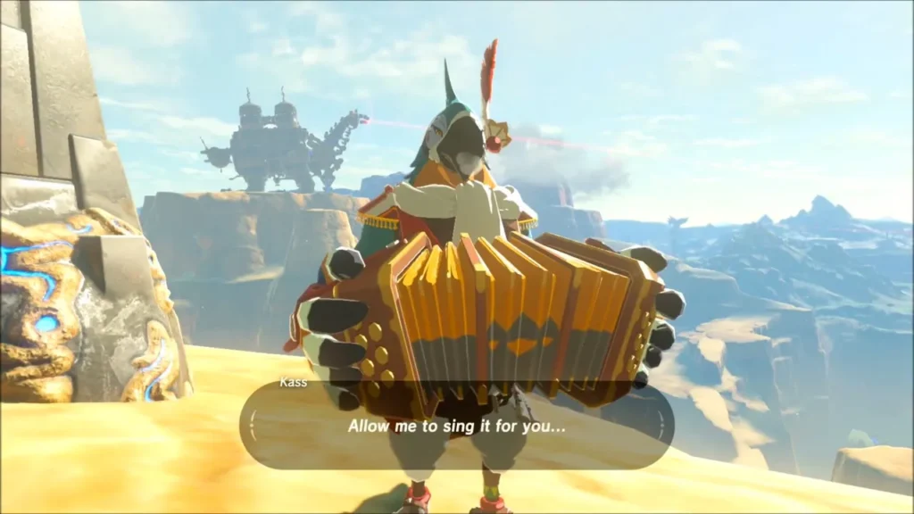 Kass holding his accordion, ready to sing the verse Kass holding his accordion, ready to sing the verse