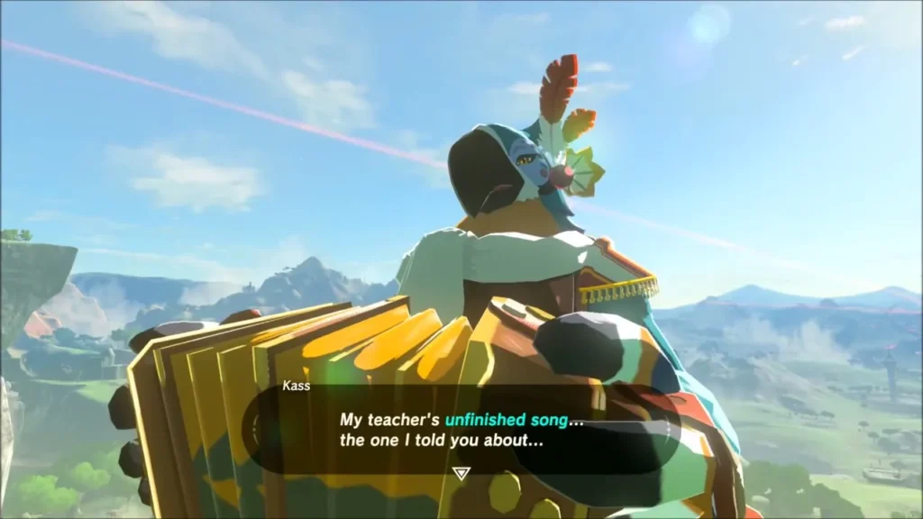 Kass with his accordion speaking of his teacher's unfinished song Kass with his accordion speaking of his teacher's unfinished song