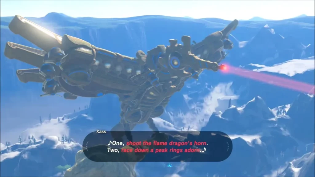 Vah Medoh above snowy peaks as Kass sings the verse Vah Medoh above snowy peaks as Kass sings the verse