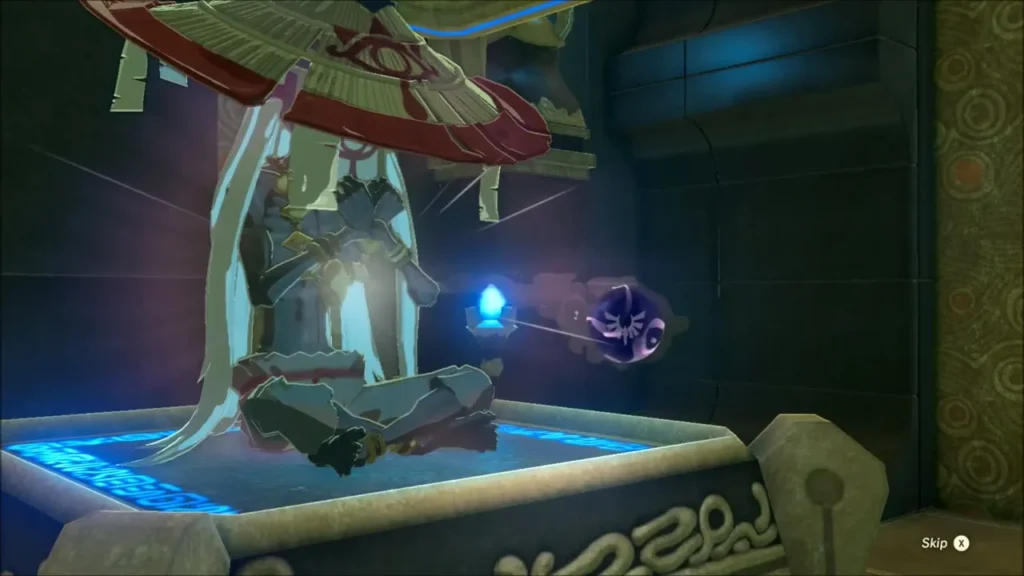 The shrine monk holding out a Spirit Orb The shrine monk holding out a Spirit Orb