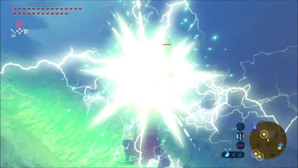A shock arrow bursting in a flash of lightning A shock arrow bursting in a flash of lightning