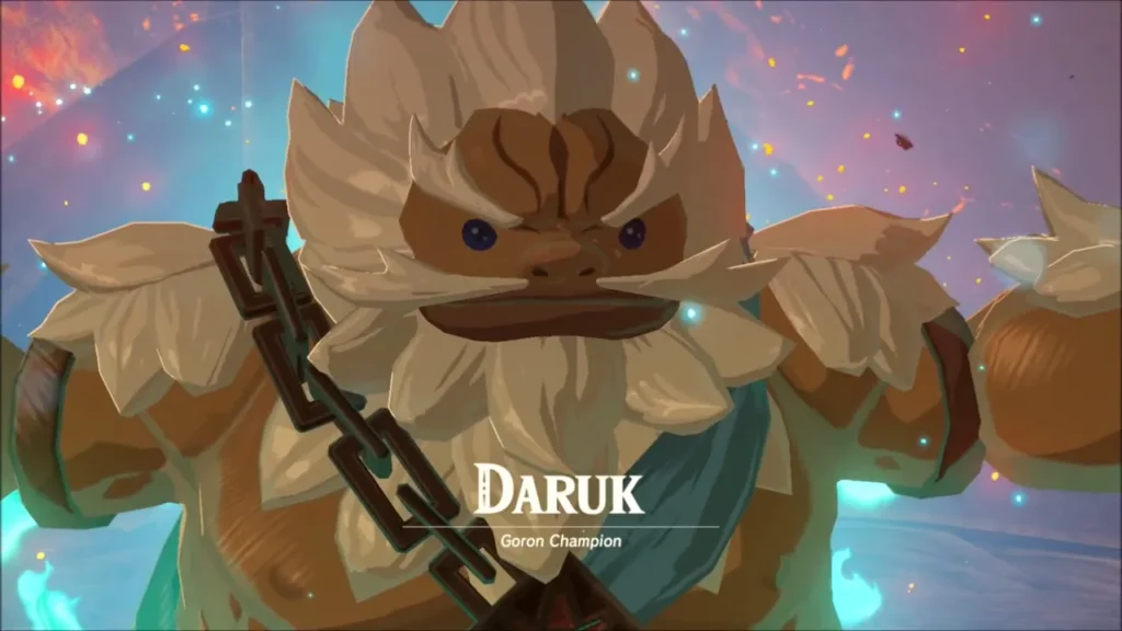 Daruk, Goron Champion, appearing in the light Daruk, Goron Champion, appearing in the light