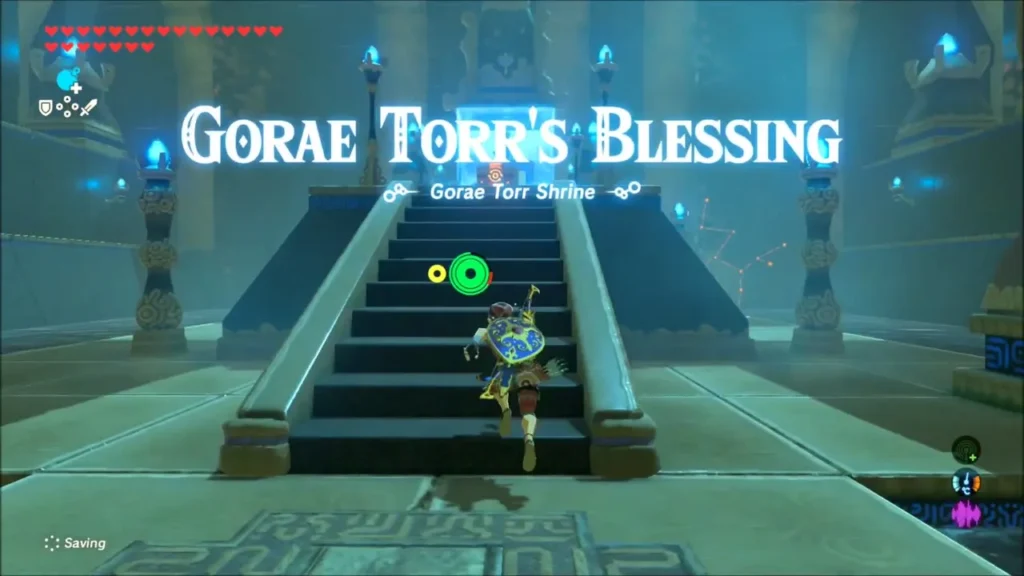 Link climbing the stairs under the Gorae Torr's Blessing title Link climbing the stairs under the Gorae Torr's Blessing title