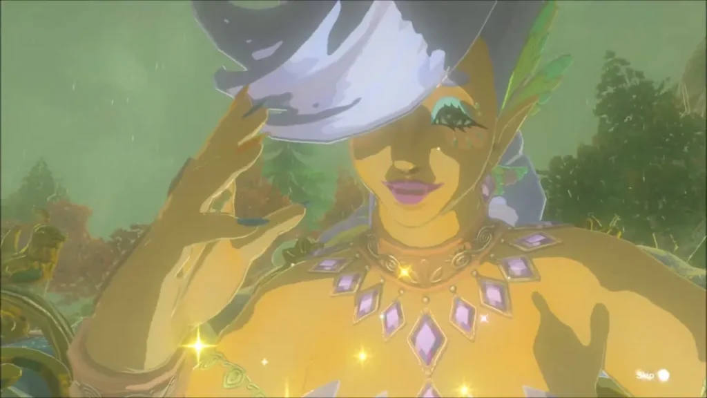 Mija the Great Fairy tipping her hat in her fountain grove Mija the Great Fairy tipping her hat in her fountain grove