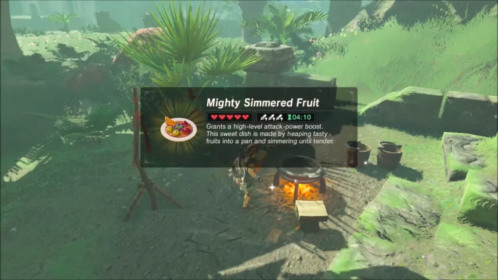 Mighty Simmered Fruit dish shown after cooking at the campfire