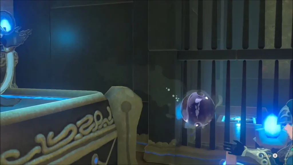 A Spirit Orb floating beside Monk Kah Yah's altar