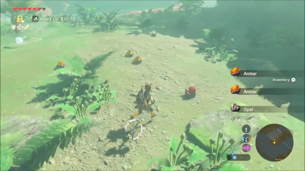 Amber and Opal pickups on the ground after the Stone Talus falls