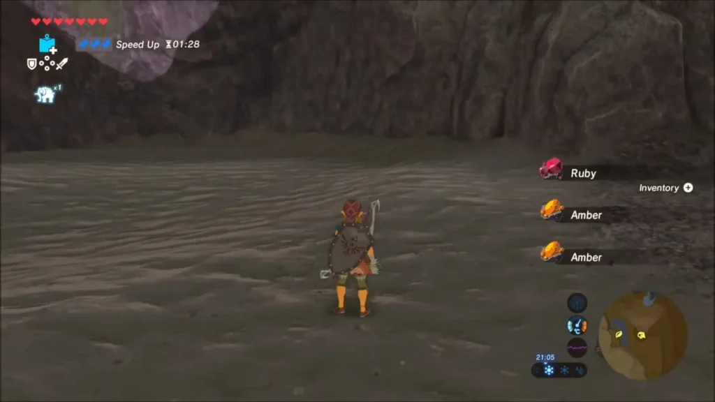 Ruby and Amber dropped after the Stone Talus falls apart
