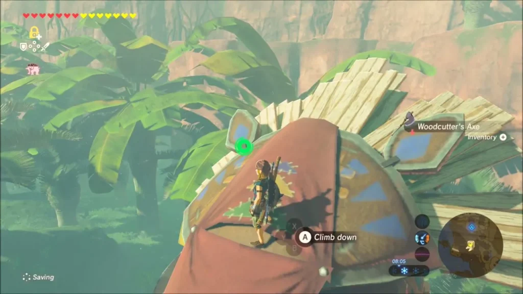 Woodcutter's Axe lying on top of the horse head
