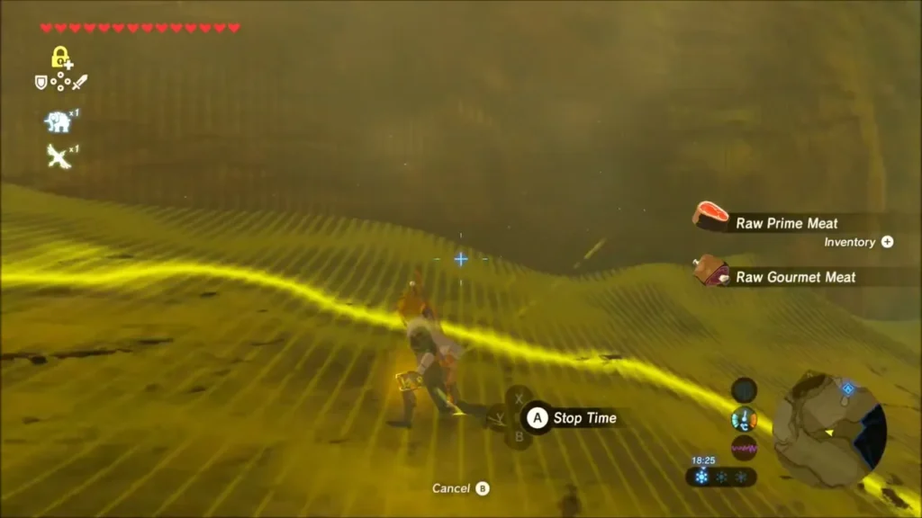 Link in the sandy canyon with Raw Prime Meat picked up Link in the sandy canyon with Raw Prime Meat picked up