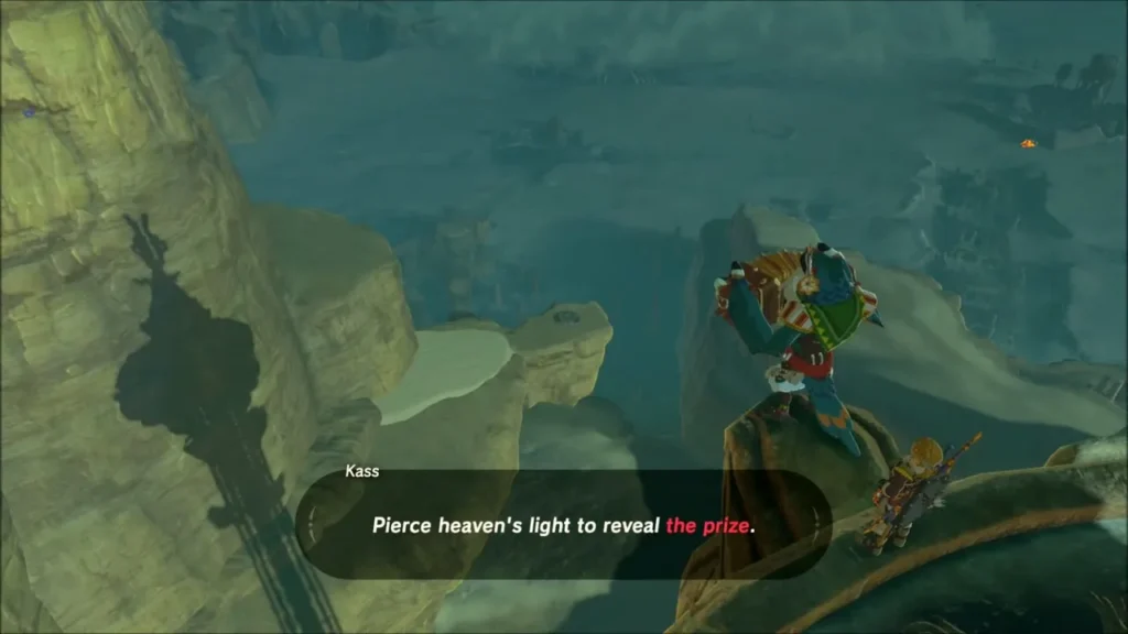 Kass's last line: Pierce heaven's light to reveal the prize Kass's last line: Pierce heaven's light to reveal the prize