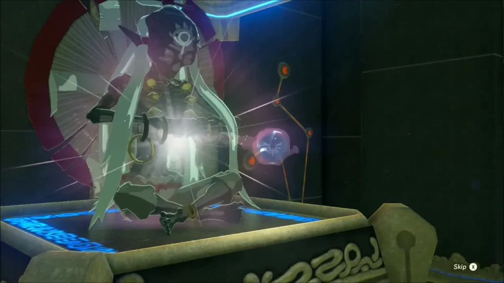 Monk Sasa Kai glowing as he offers the Spirit Orb Monk Sasa Kai glowing as he offers the Spirit Orb