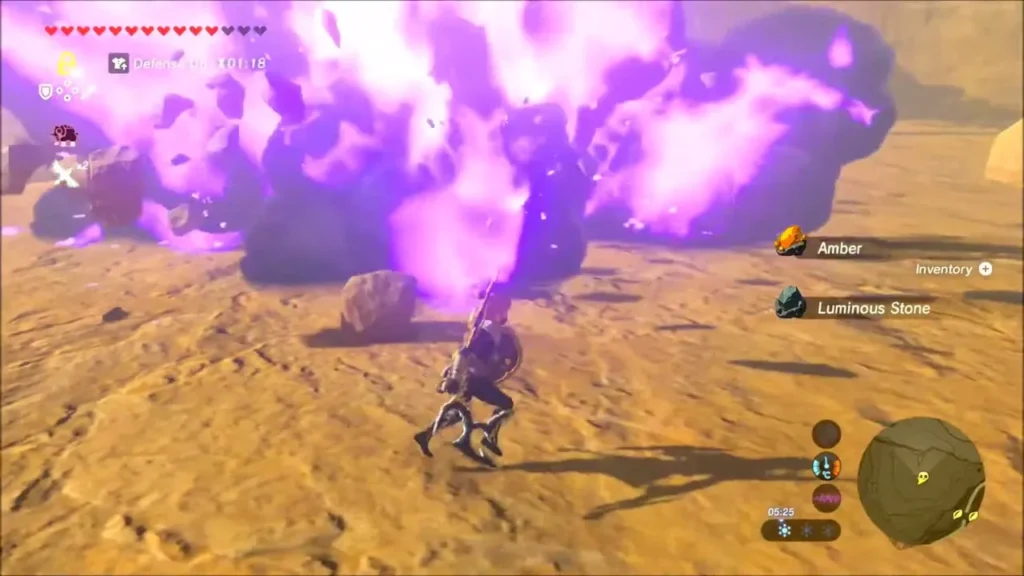 Amber and Luminous Stone dropped after the Talus is defeated Amber and Luminous Stone dropped after the Talus is defeated