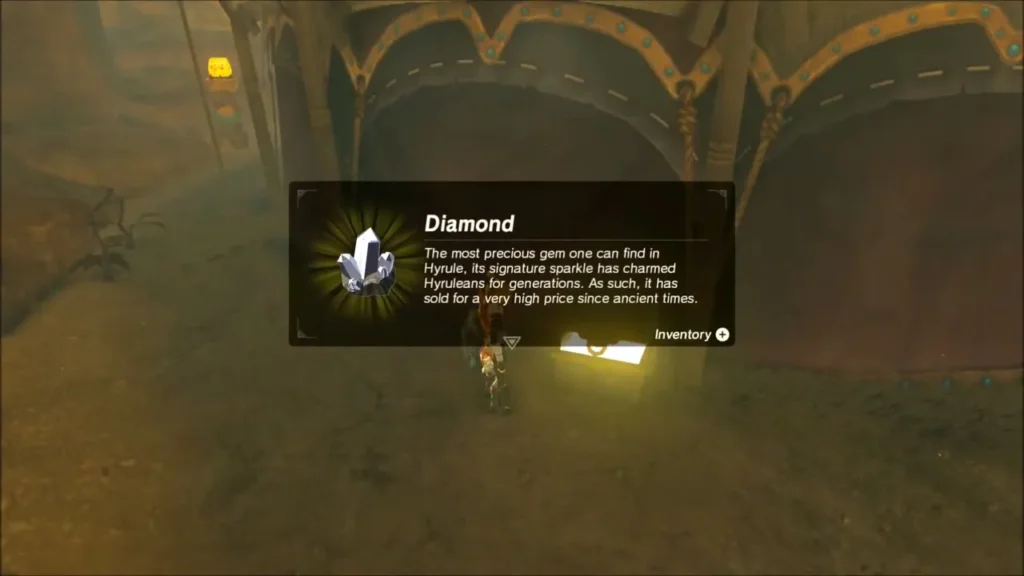Diamond reward box shown beside the glowing chest behind the stable Diamond reward box shown beside the glowing chest behind the stable