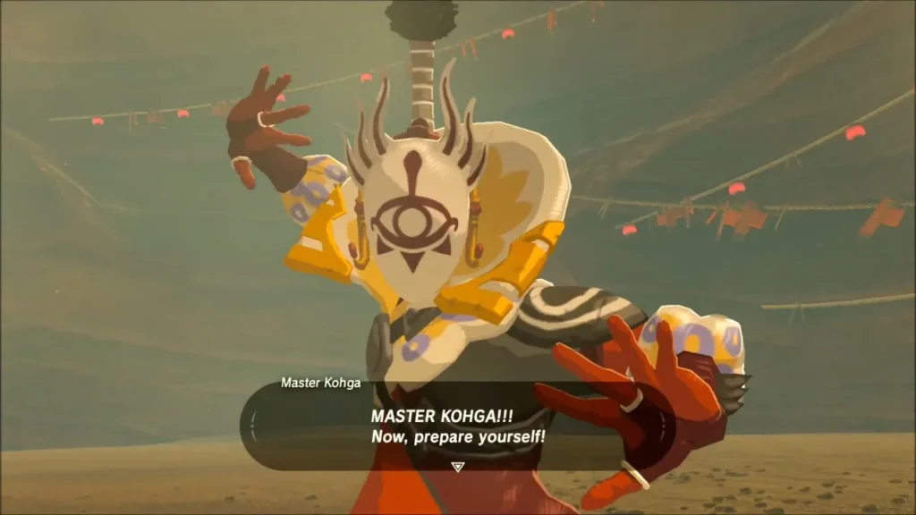 Master Kohga introducing himself in the arena Master Kohga introducing himself in the arena