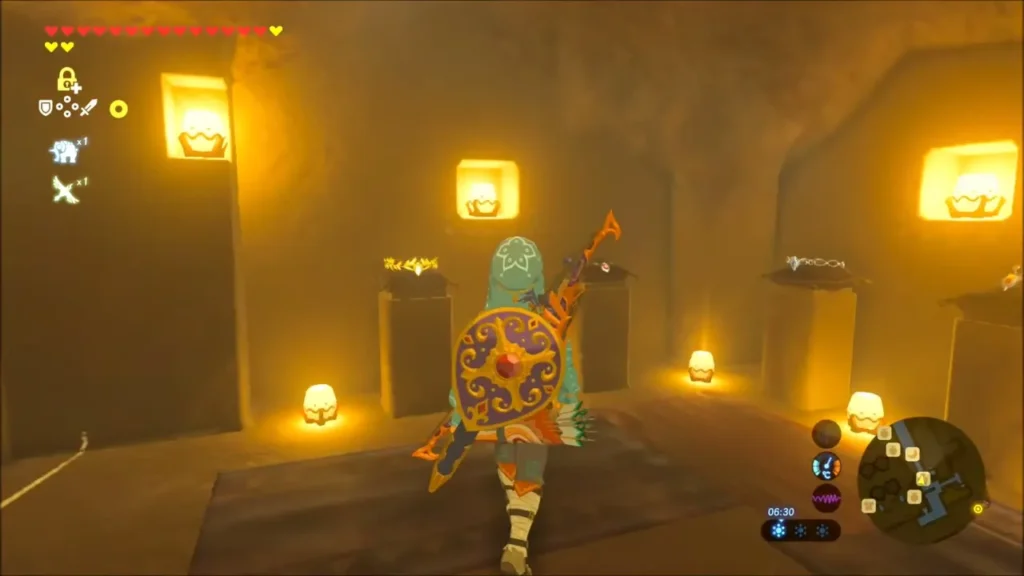 Link walking through the lantern-lit Starlight Memories jewelry shop Link walking through the lantern-lit Starlight Memories jewelry shop