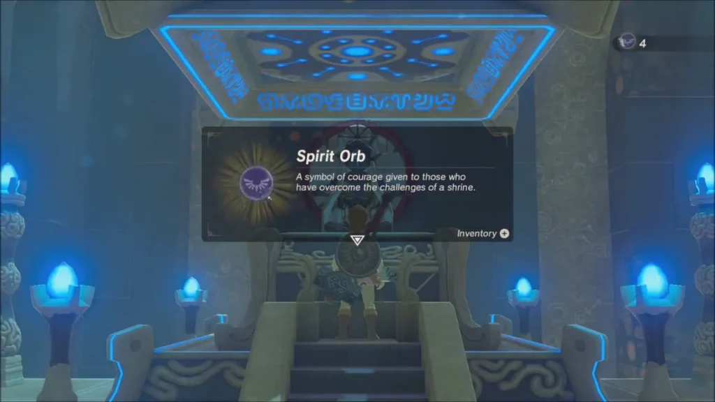 Spirit Orb item box after receiving the blessing from the monk Owa Daim Spirit Orb item box after receiving the blessing from the monk Owa Daim