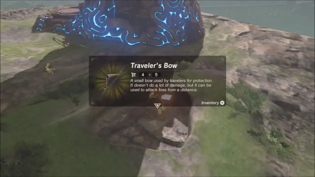 Traveler's Bow item box beside Oman Au Shrine Traveler's Bow item box beside Oman Au Shrine