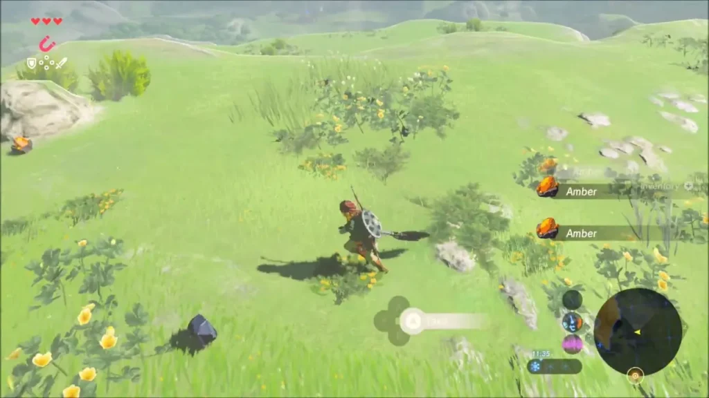 Amber picked up from the rubble after the Talus falls