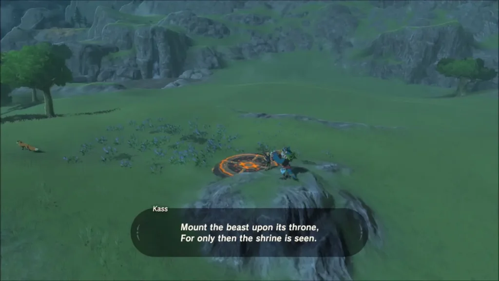 Kass singing the verse about mounting the beast on its throne