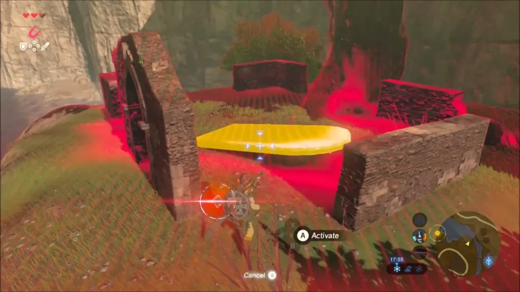 Magnesis targeting a metal beam among the ruined walls