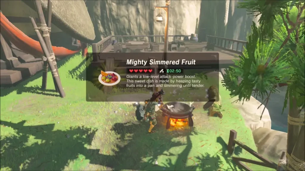 Mighty Simmered Fruit with its attack boost shown