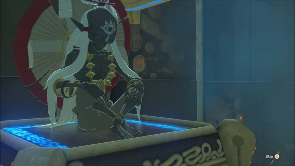 The monk Jitan Sa'mi seated on his altar