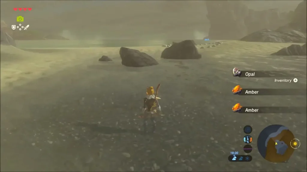 Pickup list showing Opal and two Amber dropped by the Talus