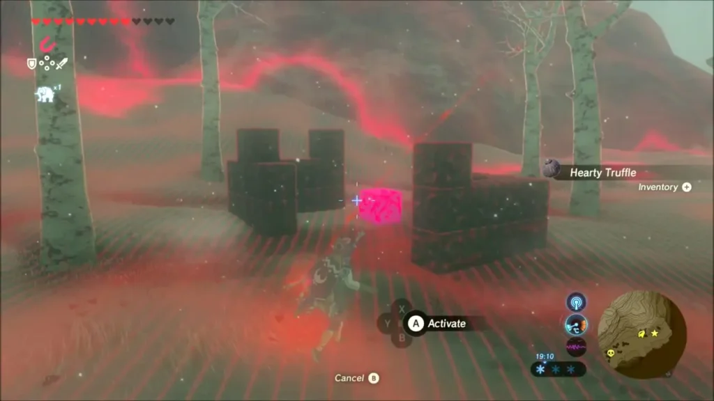 Magnesis targeting a metal cube among stacked blocks in the snow Magnesis targeting a metal cube among stacked blocks in the snow