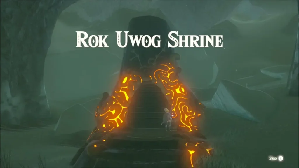 Rok Uwog Shrine title over the glowing orange arch Rok Uwog Shrine title over the glowing orange arch
