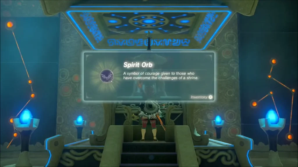 Spirit Orb item box shown in front of the monk's stairs Spirit Orb item box shown in front of the monk's stairs