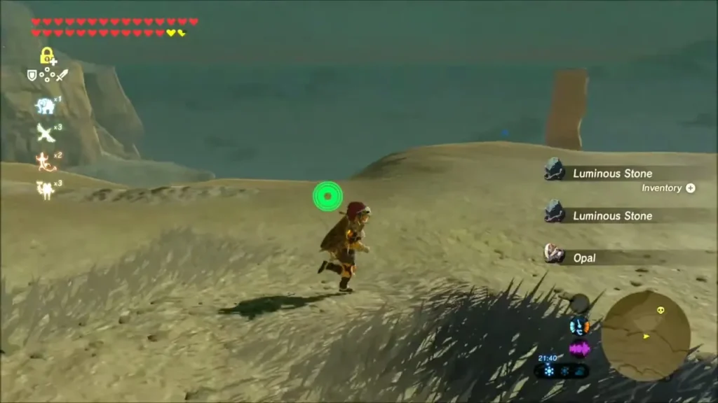 Link running with Luminous Stone and Opal listed as pickups Link running with Luminous Stone and Opal listed as pickups