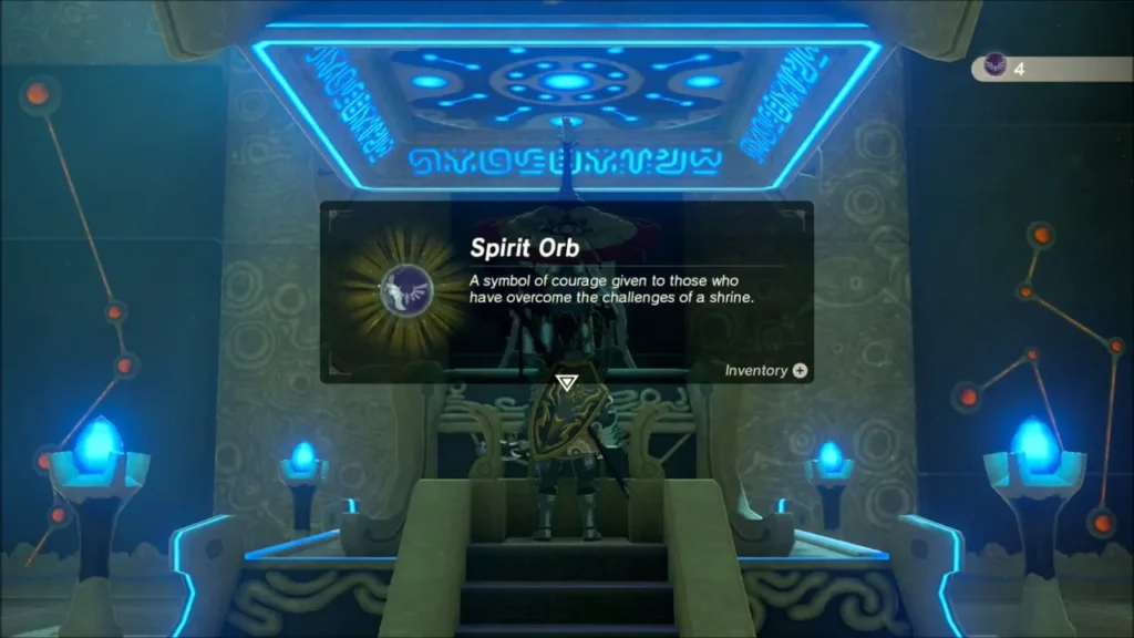 Spirit Orb reward box shown in front of the monk Spirit Orb reward box shown in front of the monk