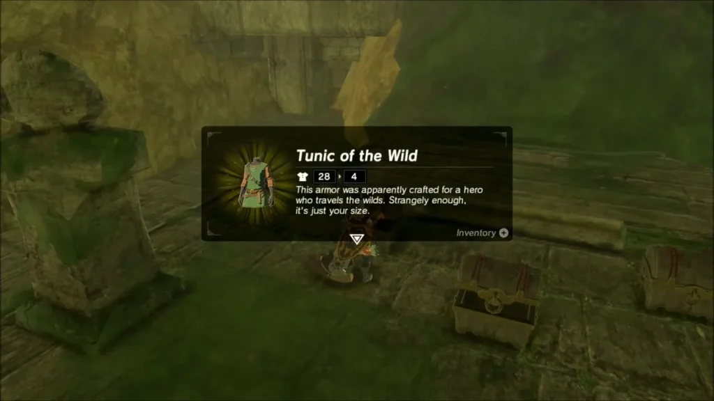 Tunic of the Wild item box beside the opened chests Tunic of the Wild item box beside the opened chests