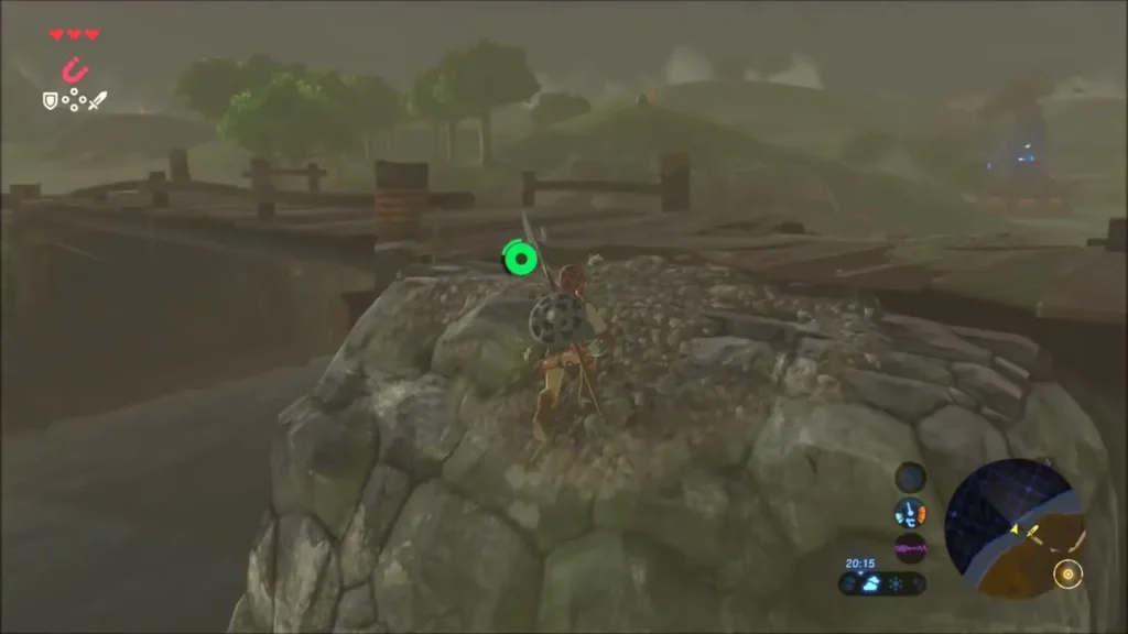Link atop the stone pier at the south end of the bridge Link atop the stone pier at the south end of the bridge