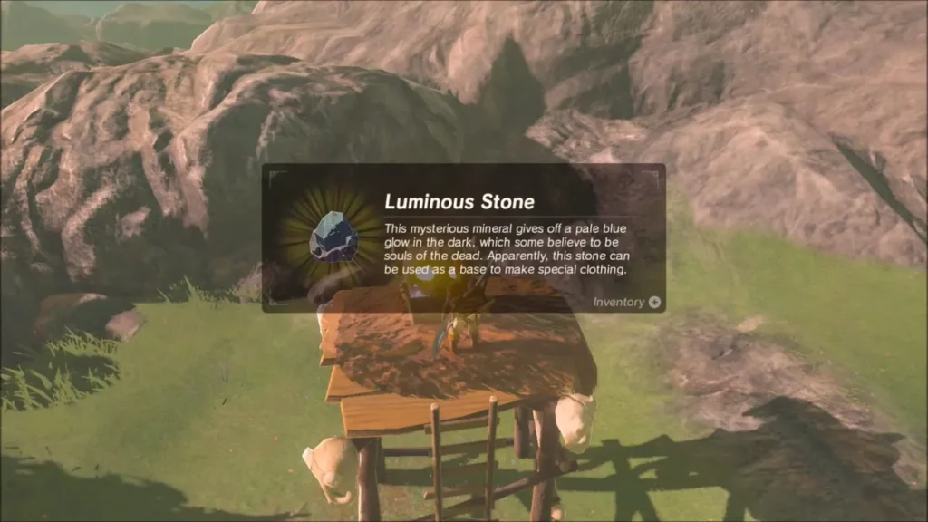 Luminous Stone item box shown after opening the chest on the watchtower platform Luminous Stone item box shown after opening the chest on the watchtower platform