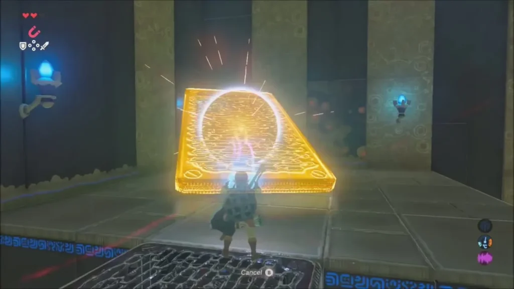 Link tilting a large metal slab with Magnesis Link tilting a large metal slab with Magnesis